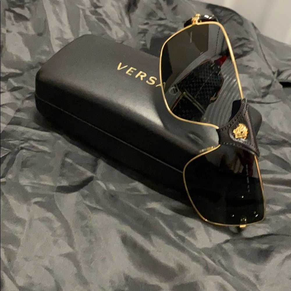 Versace POLARIZED wrap around sunglasses.